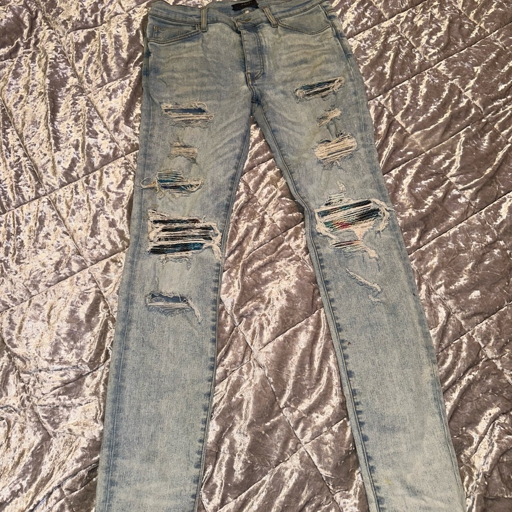 Amiri color print jeans